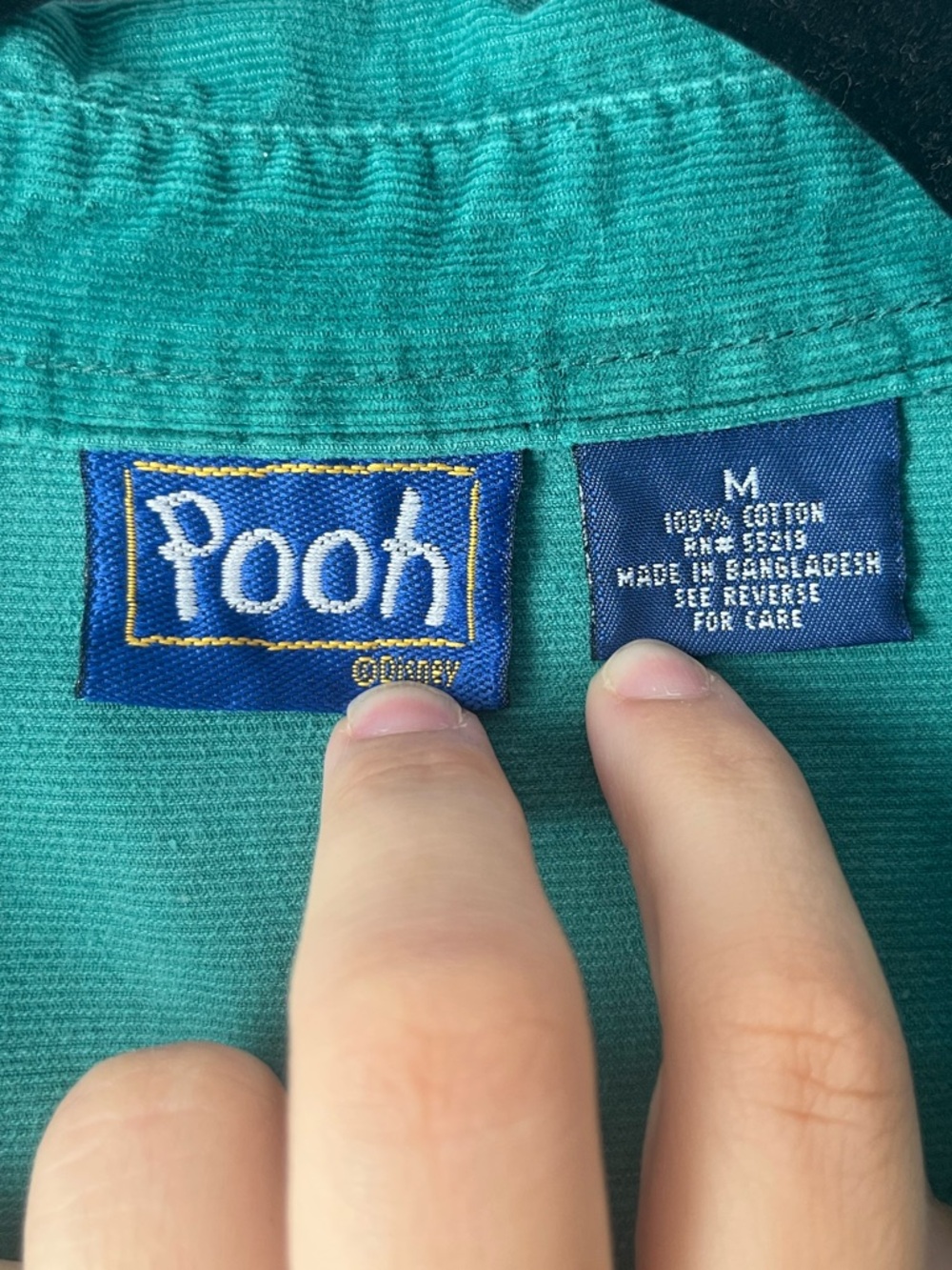 Vintage Disney Winnie The Pooh Corduroy Button Down Shirt - Picture 5 of 9